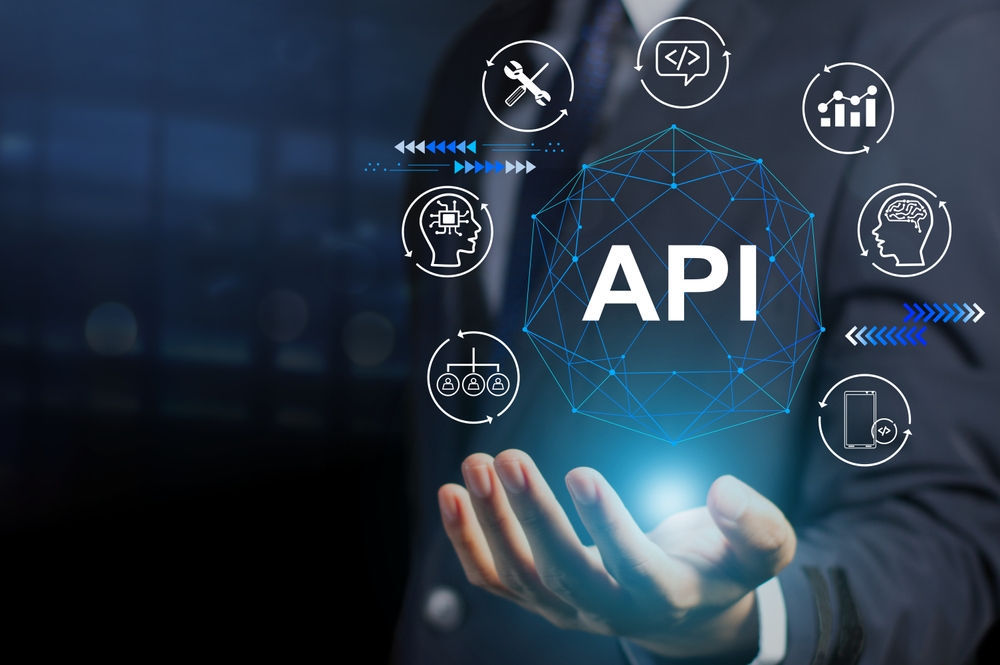 The API (application programming interface) provides the interface for communication between applications, simplifying application integration